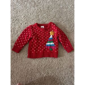 Red ugly Christmas sweater size 12mos